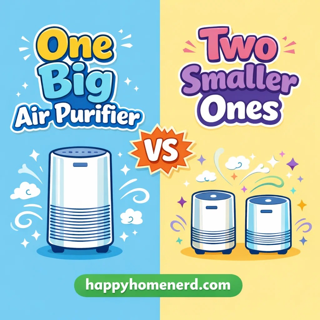 one big air purifier vs two smaller ones
