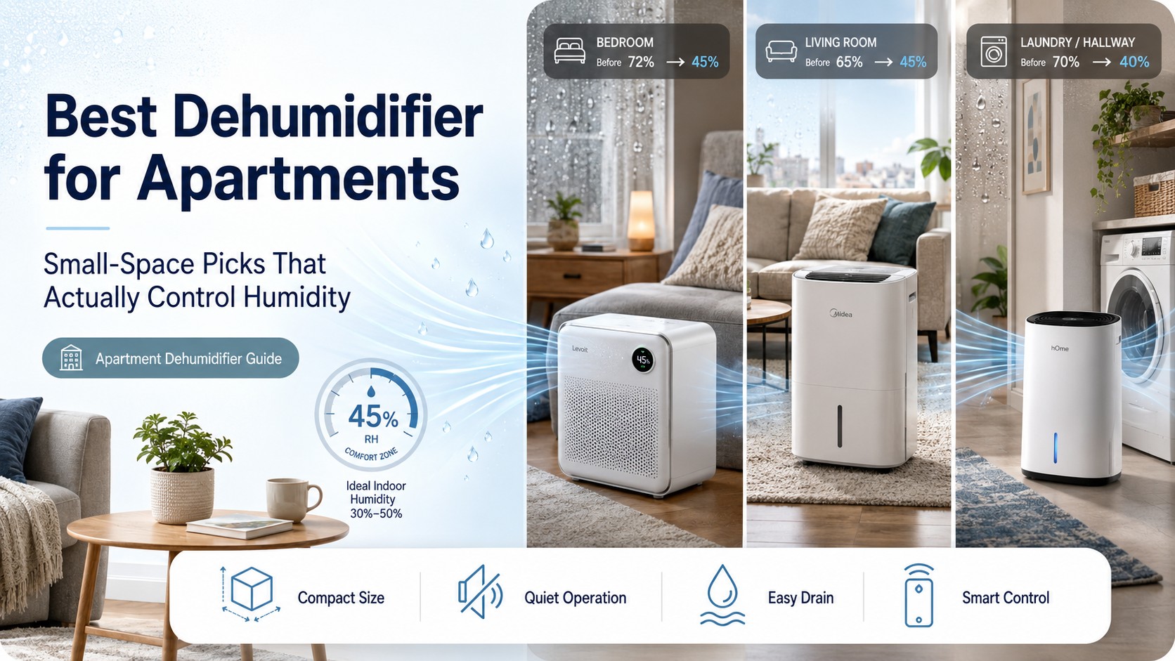Best Dehumidifier for Apartments